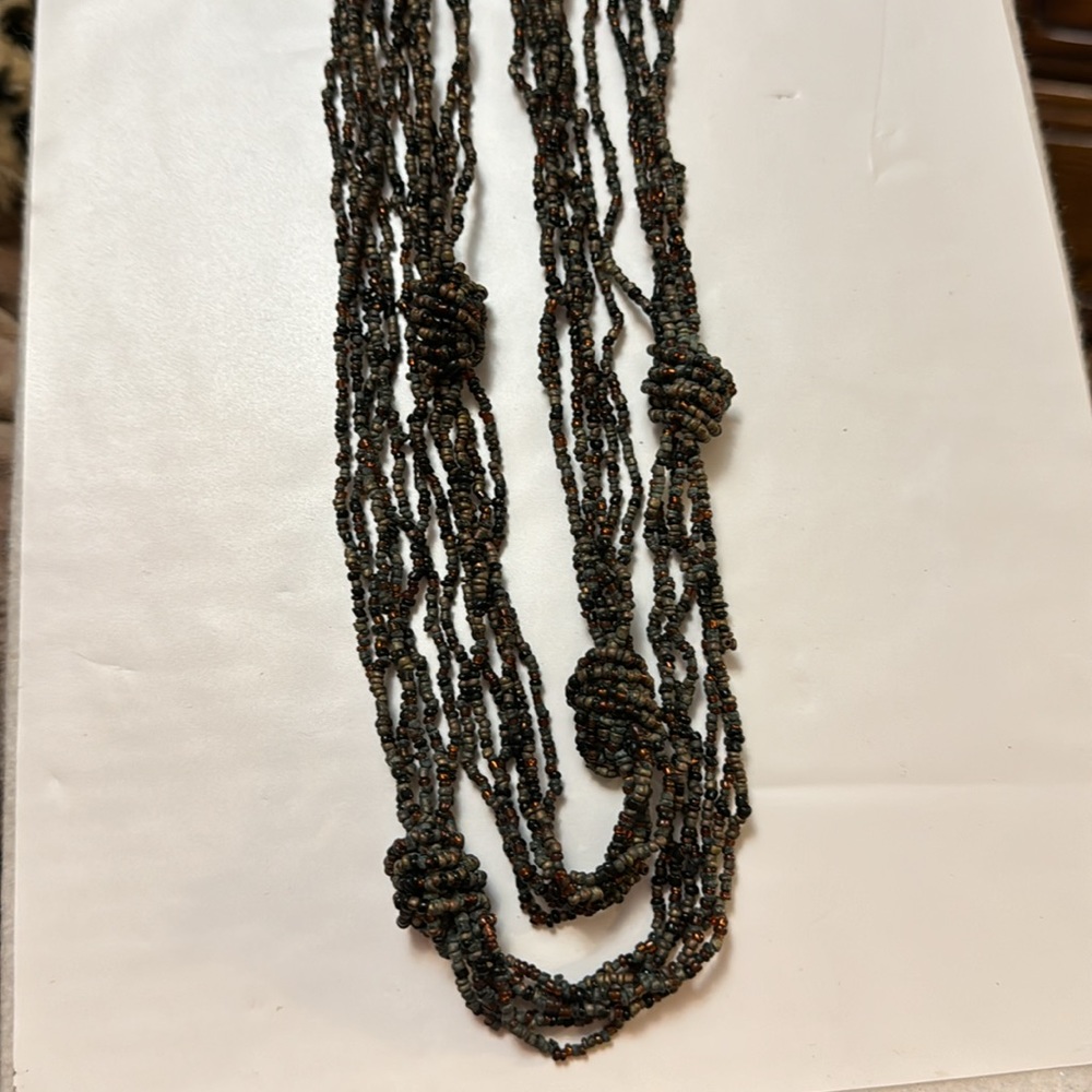 BALI ROMBAI BARU 6 STRAND SEED BEAD NECKLACE